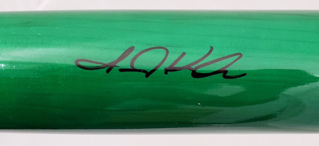 Jarred Kelenic Signed Green Marucci Game Model Bat Atlanta Braves Beckett BAS
