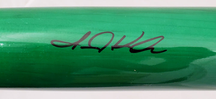 Jarred Kelenic Signed Green Marucci Game Model Bat Atlanta Braves Beckett BAS