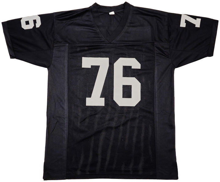 Oakland Raiders Bob Brown Autographed Signed Black Jersey "HOF 04" Beckett