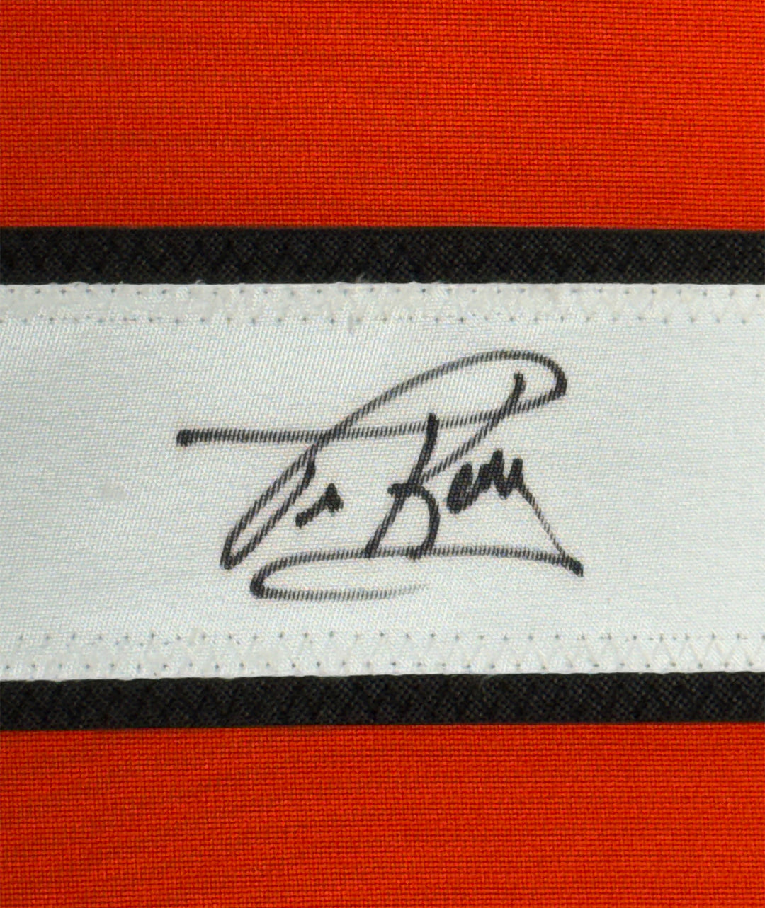 FRAMED Autographed/Signed TIM KERR 33x42 Philadelphia Orange Jersey JSA COA Auto