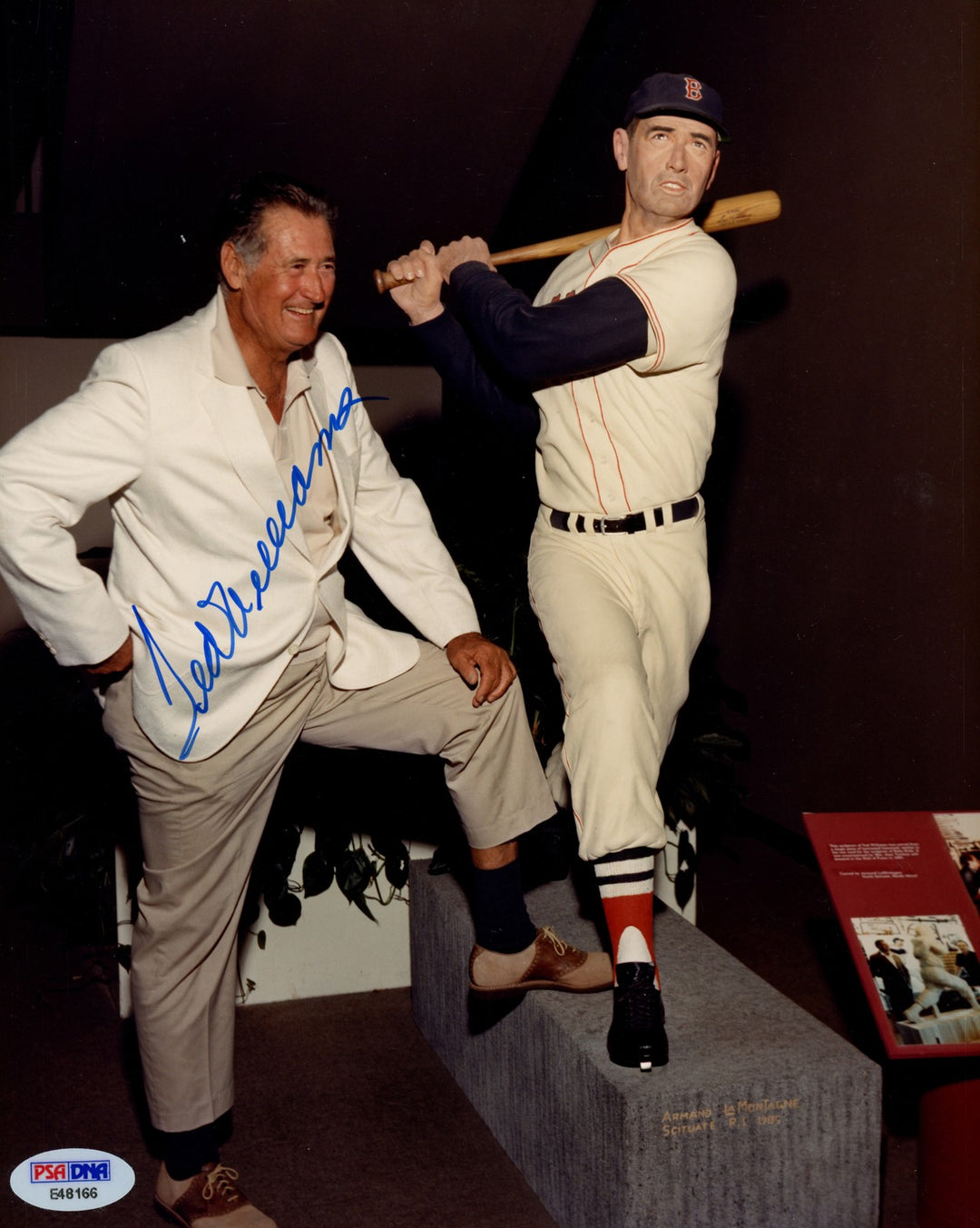 Ted Williams Signed 8x10 Photo Boston Red Sox PSA DNA #E48166