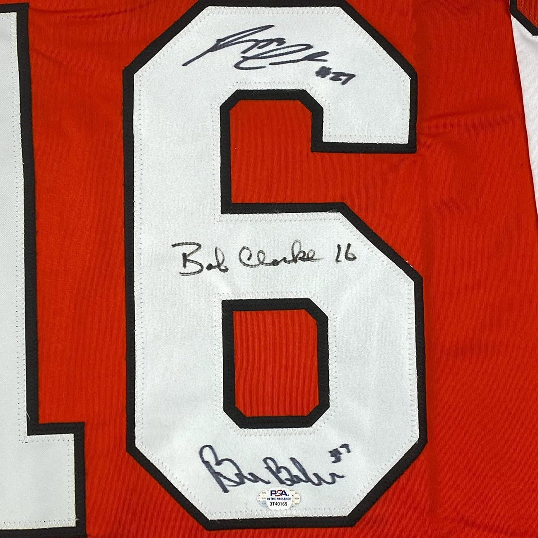 Framed Signed LCB Line Leach, Clarke Barber 35x39 Jersey PSA COA