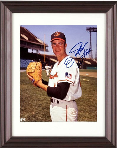 Jim Palmer signed Baltimore Orioles MLB 8x10 Photo HOF 90 minor dings Framed-COA