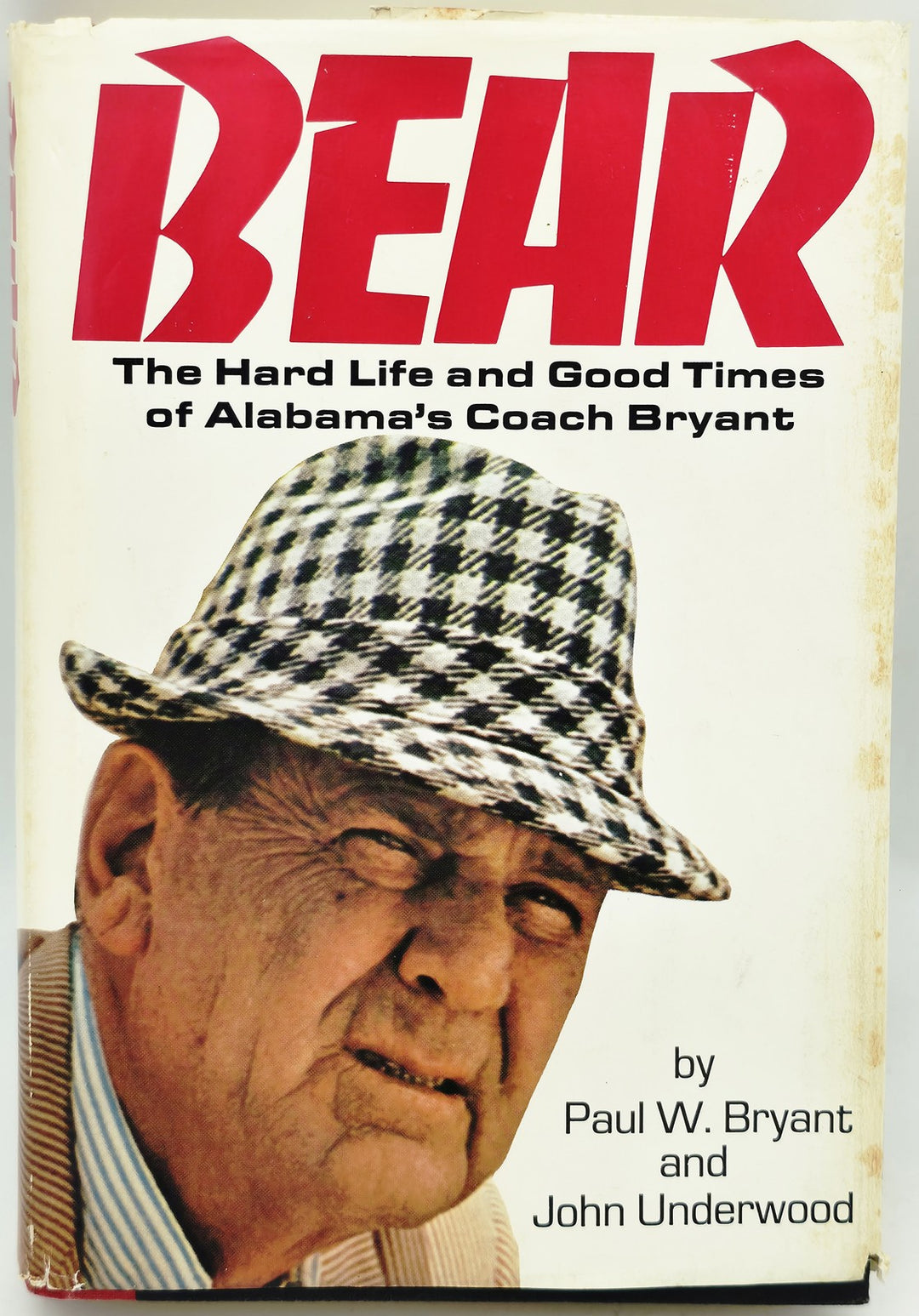 Paul Bear Bryant Signed Book Alabama Crimson Tide "Best Wishes" Beckett