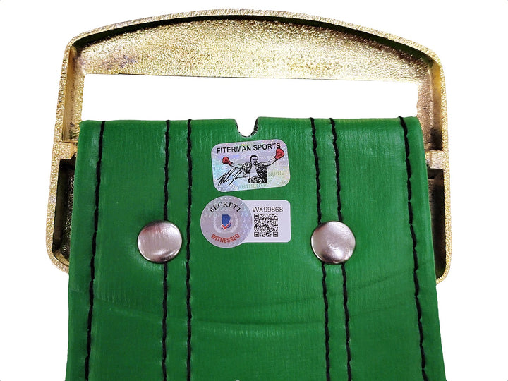 Mike Tyson Autographed Signed Green WBC World Championship Belt Beckett Wit