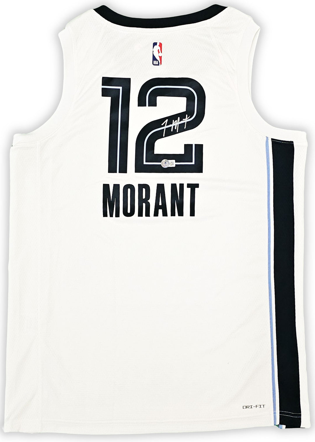 Grizzlies Ja Morant Auto White Nike Association Edt Swingman Jersey 48 Beckett