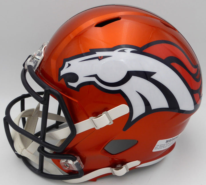 Russell Wilson Auto Orange Flash Full Size Replica Helmet Broncos Fanatics Holo