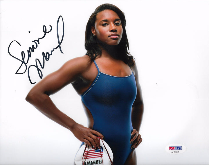 SIMONE MANUEL SIGNED AUTOGRAPHED 8X10 PHOTO USA SWIMMING OLYMPICS PSA/DNA C