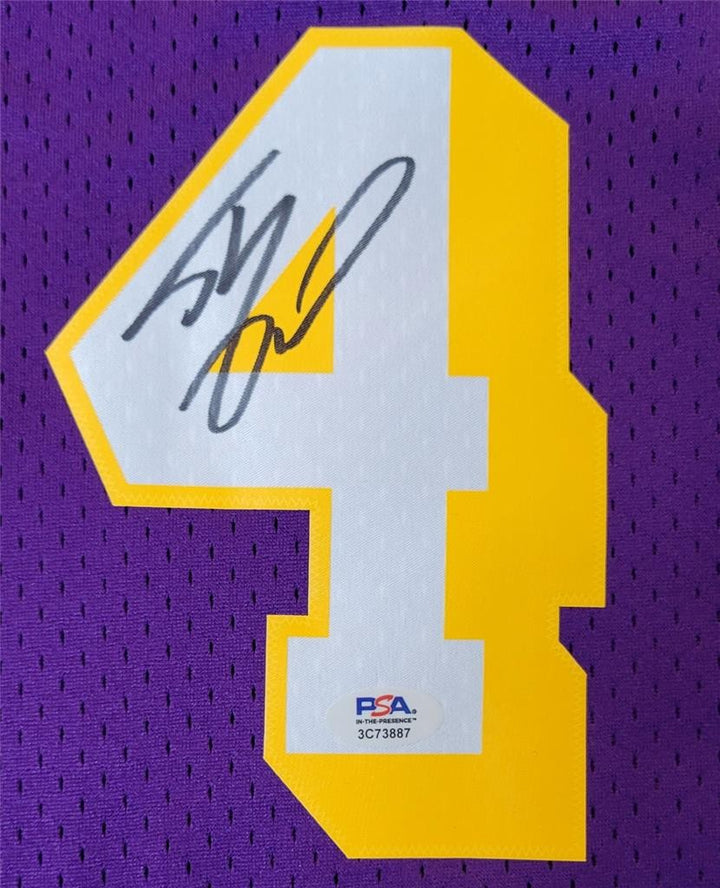 Shaquille O'Neal Shaq signed Mitchell & Ness 1996-97 Lakers Jersey autograph PSA
