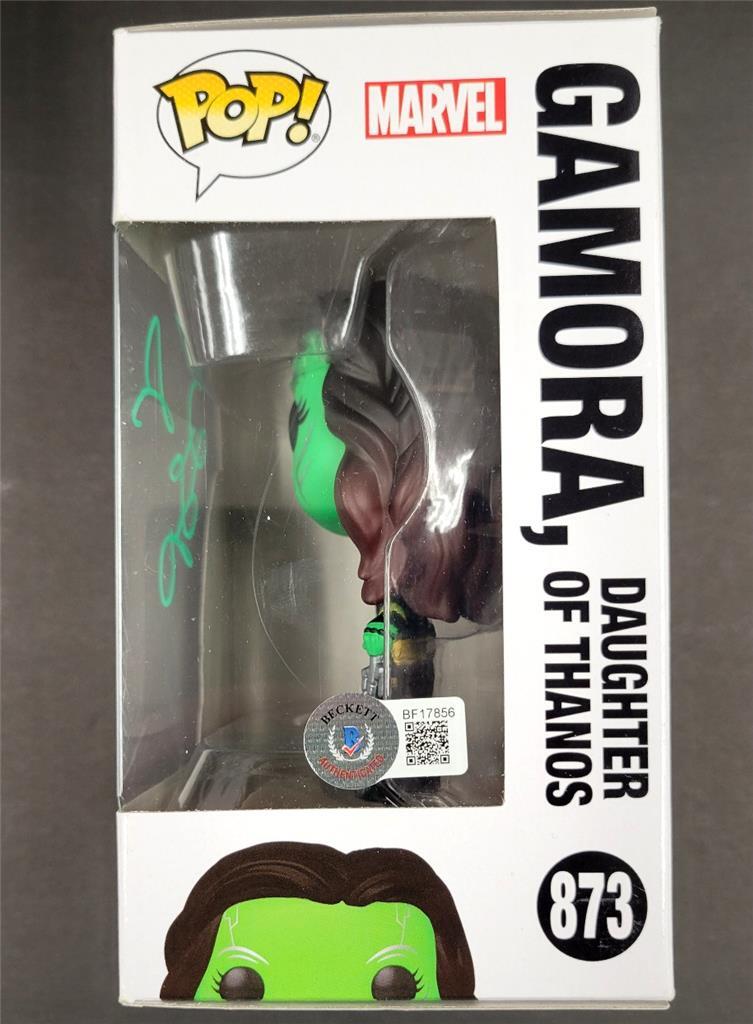 Zoe Saldana signed Gamora Funko Pop Marvel Guardians (A) Beckett BAS Holo