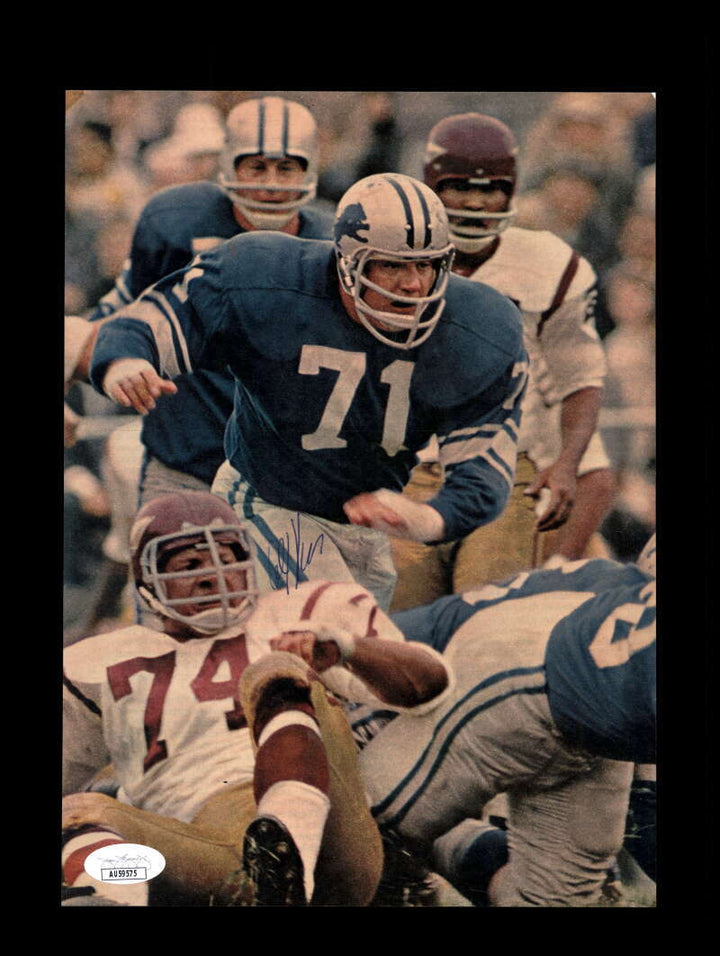 Alex Karras JSA Autograph 7x10 Signed Vintage Photo 1960`s Lions