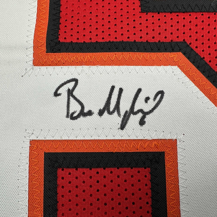 Autographed/Signed Baker Mayfield Tampa Bay Red Jersey Beckett BAS COA
