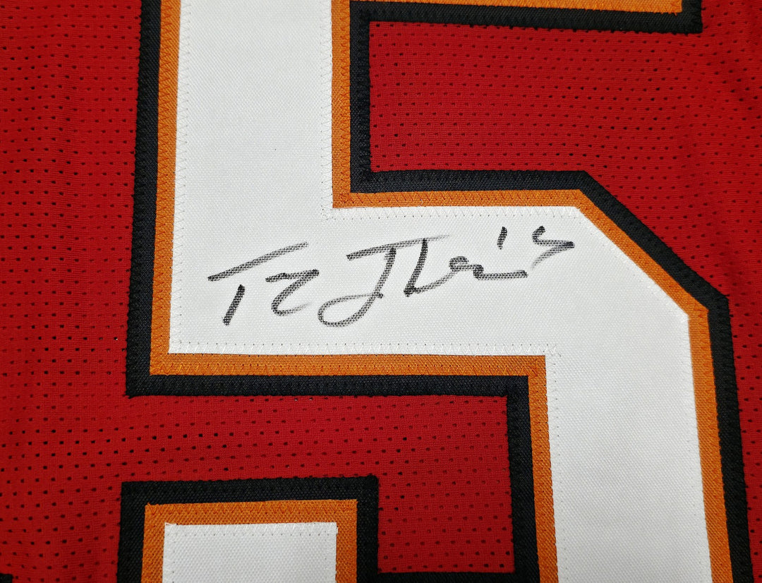 Tampa Bay Buccaneers Tez Johnson Signed Red Jersey JSA Witness