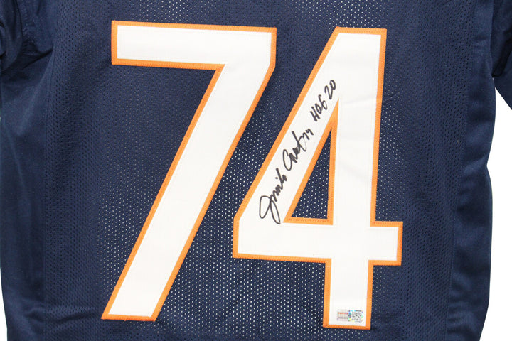 Jimbo Covert Autographed/Signed Pro Style Blue XL Jersey HOF Tristar 39506