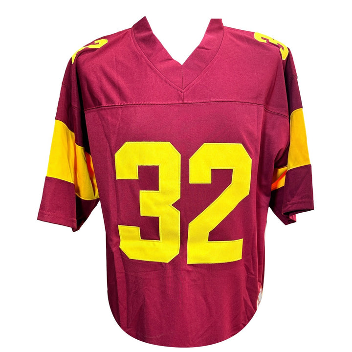 OJ Simpson Signed Inscribed "Heisman" USC Trojans Jersey JSA COA O.J. Autograph