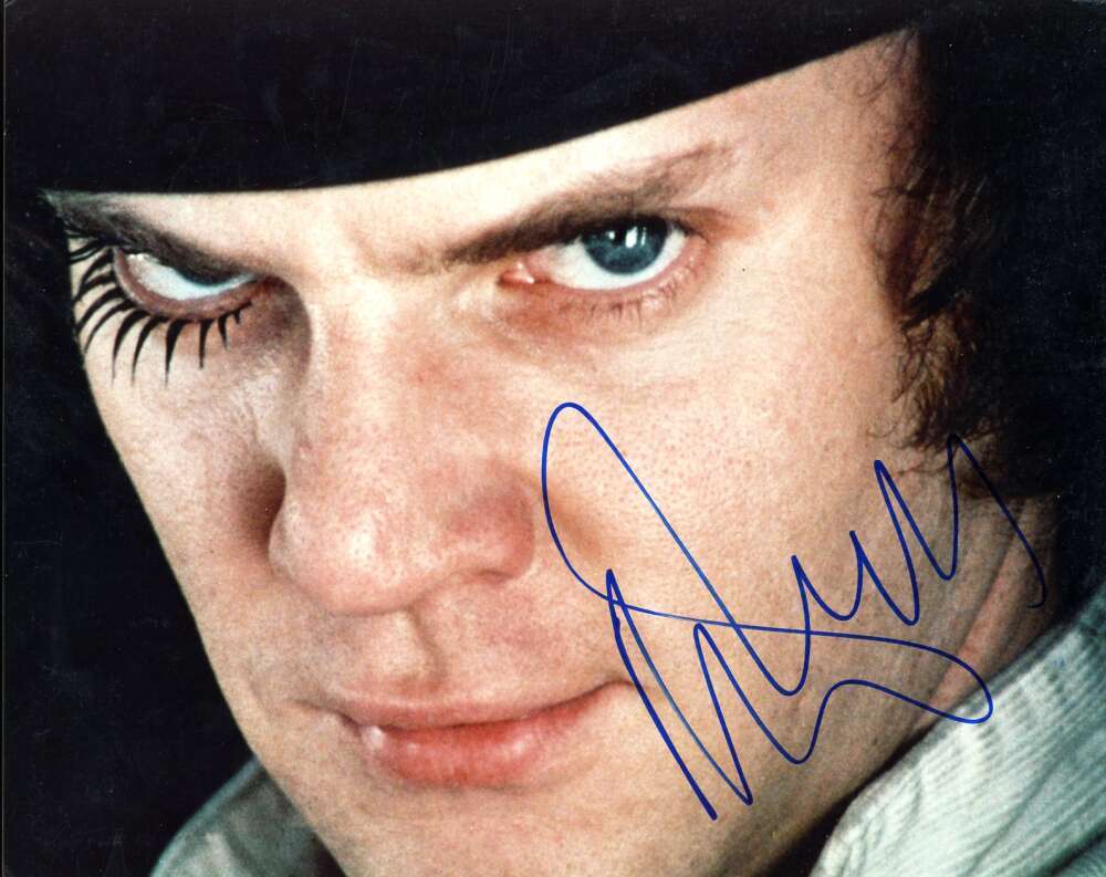 Malcolm McDowell JSA Coa Signed 8x10 Photo Clockwork Orange Autograph