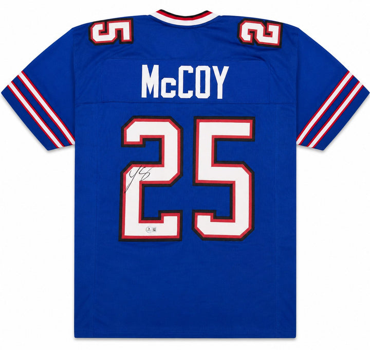 Buffalo Bills LeSean McCoy Signed Blue Jersey Beckett BAS Witness