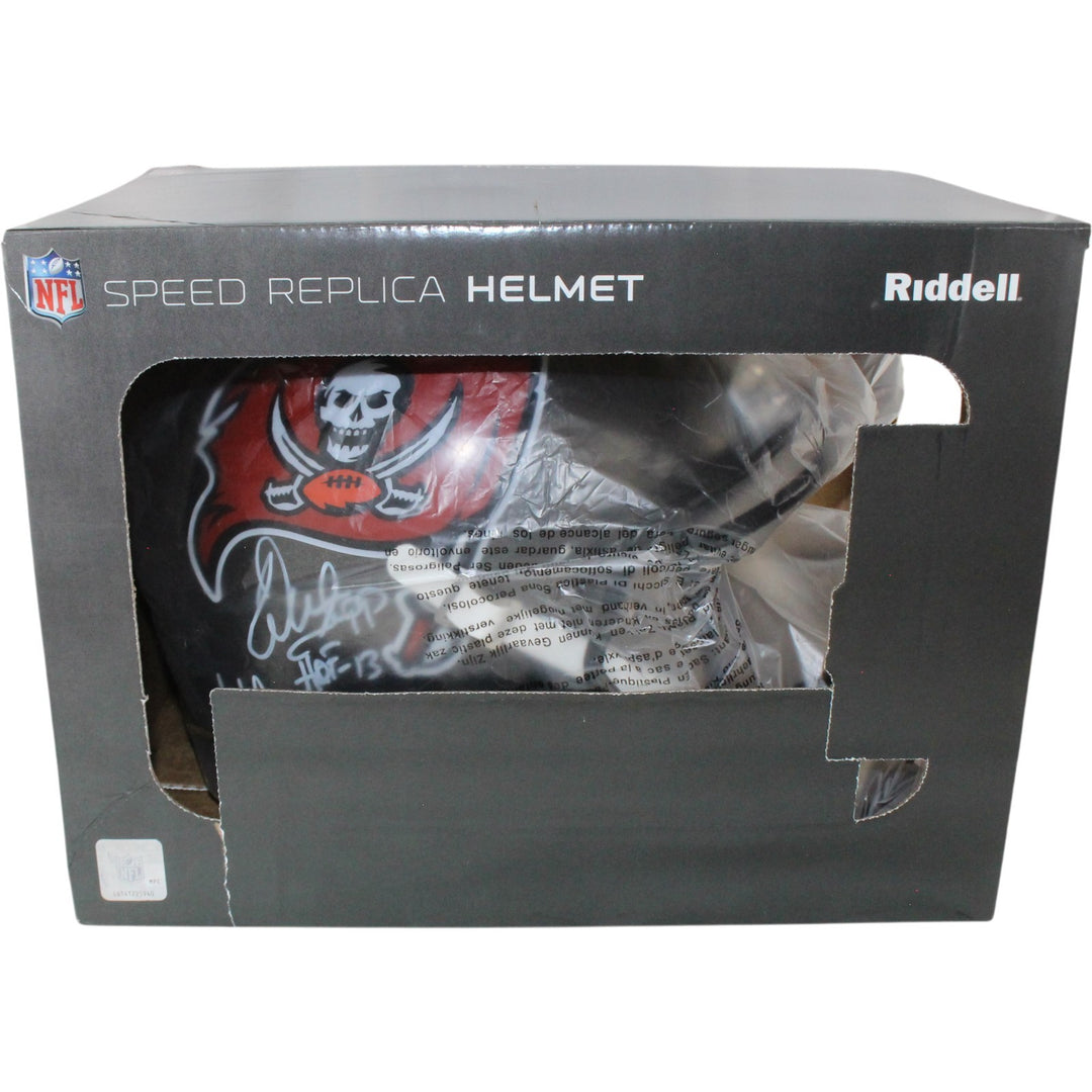 Tampa Bay Buccaneers SB 37 Alstott Sapp +3 Signed F/S TB Helmet Beckett W 54861