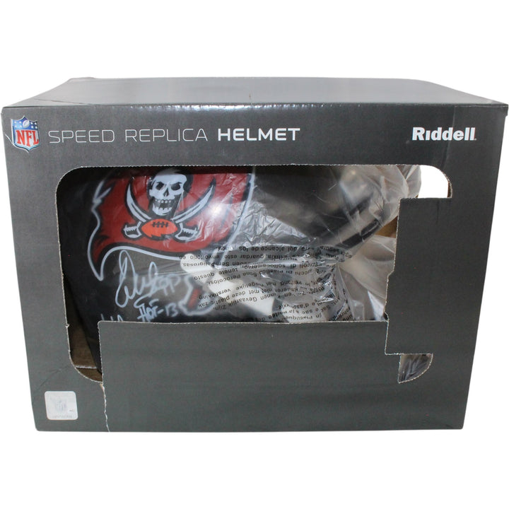 Tampa Bay Buccaneers SB 37 Alstott Sapp +3 Signed F/S TB Helmet Beckett W 54861
