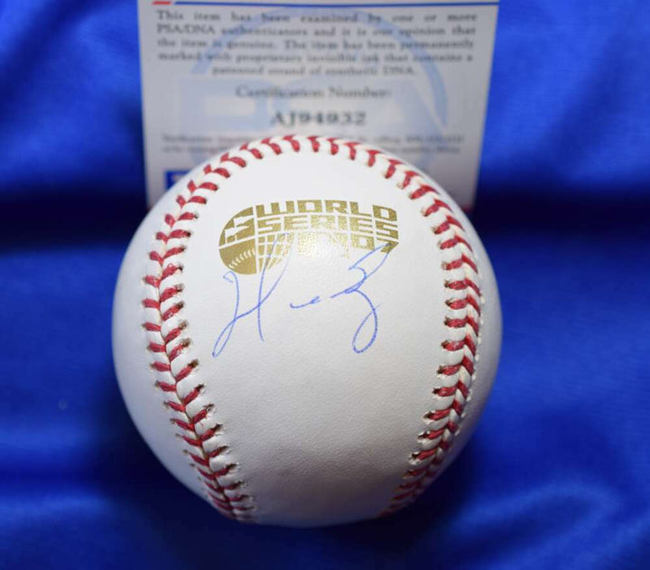 Manny Ramirez PSA DNA Coa Autograph 2007 World Series Signed Baseball 1