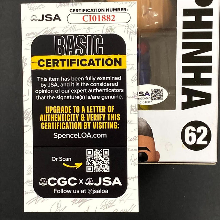 Raphinha signed FC Barcelona Funko Pop! 62 Brazil Star Barca autograph (C) ~ JSA