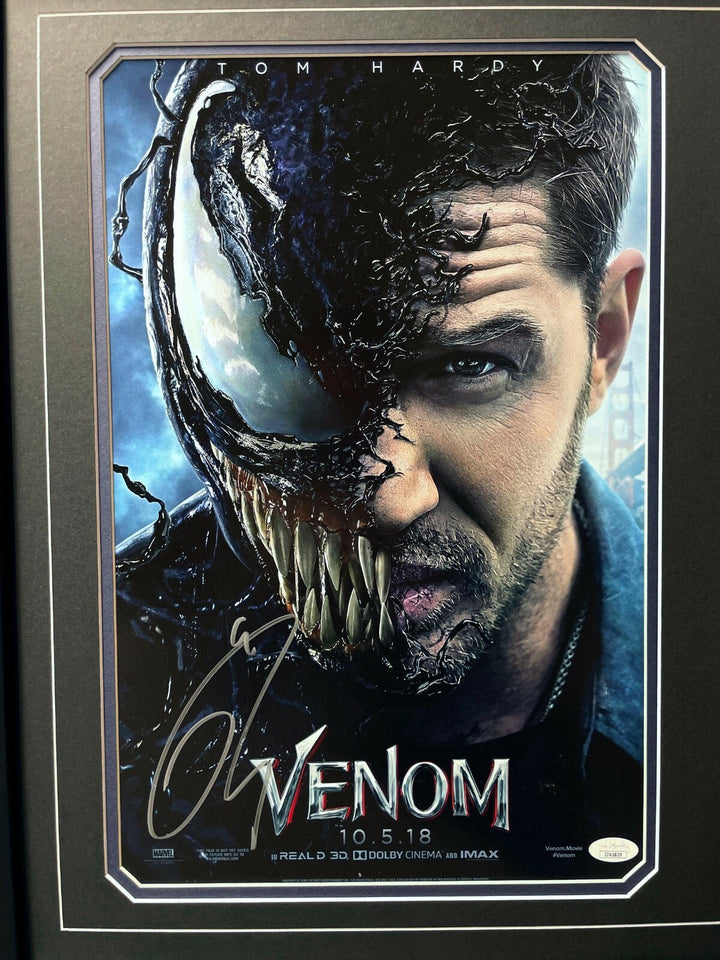 Tom Hardy Autographed "Venom" Authentic Movie Poster IMAX Framed JSA COA Signed