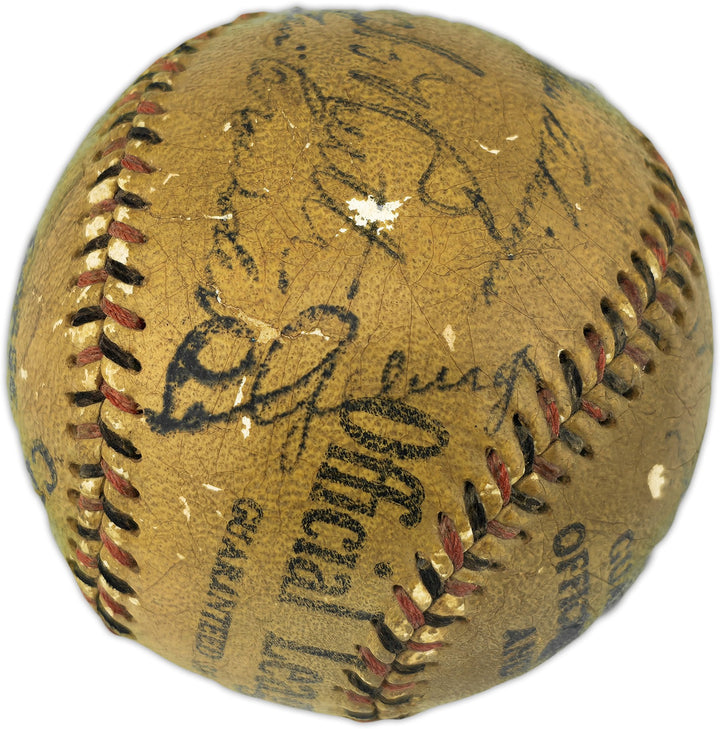 1933 1st AL All Star Team Auto League Baseball 18 Sigs Babe Ruth, Gehrig PSA/DNA