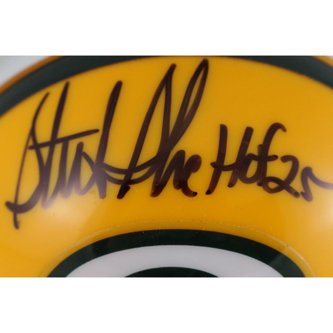 Sterling Sharpe Autographed Green Bay Packers VSR4 Mini Helmet HOF Beckett 53890