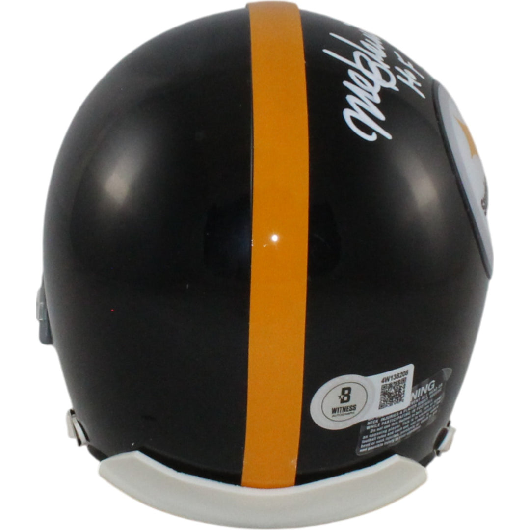 Mel Blount Autographed Pittsburgh Steelers TB VSR4 Mini Helmet HOF Beckett 55054