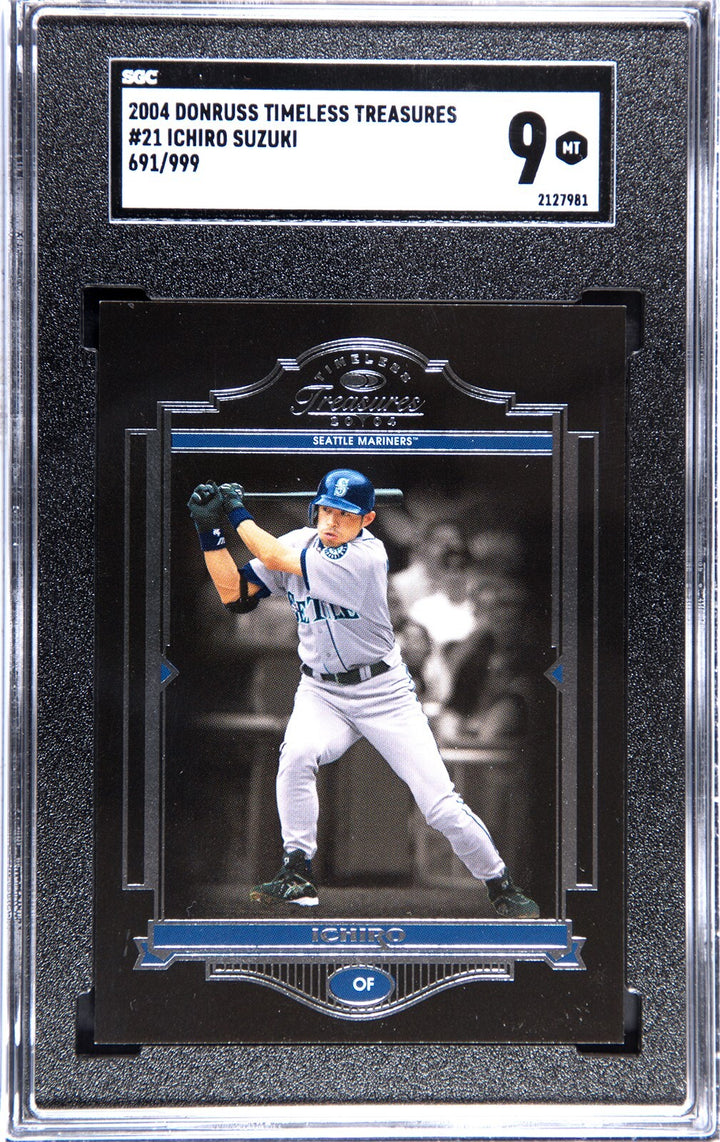 Ichiro Suzuki 2004 Donruss Timeless Treasures Card #21- /999- SGC Graded 9 Mint