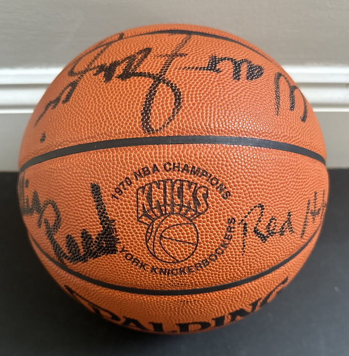 1969 70 NY Knicks Team Signed Nba Championship Basketball 8 auto Frazier Steiner