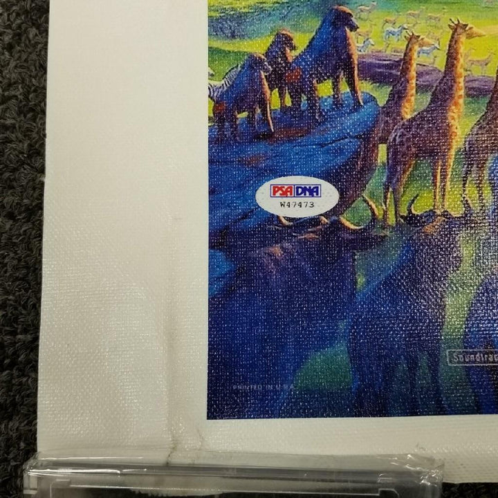 *READ* Artist Rob Minkoff signed Lion King 20x24 Canvas Photo Simba Sketch ~ PSA