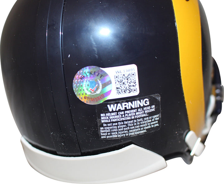 Kurt Warner Signed St Louis Rams 81-99 VSR4 Mini Helmet HOF Beckett 36328