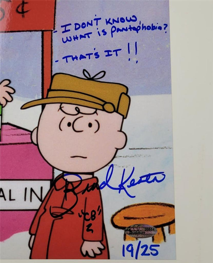 Brad Kesten & Angela Lee Sloan signed 8x10 Photo Peanuts Voice Charlie Brown /25