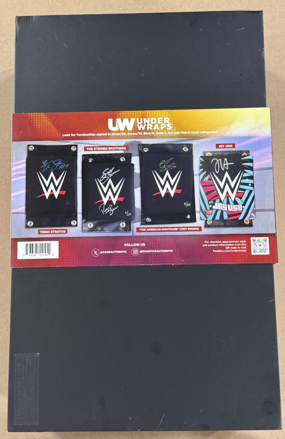 Solo Sikoa Signed WWE Logo Turnbuckle LE /25 Auto Fanatics WWE Under Wraps COA