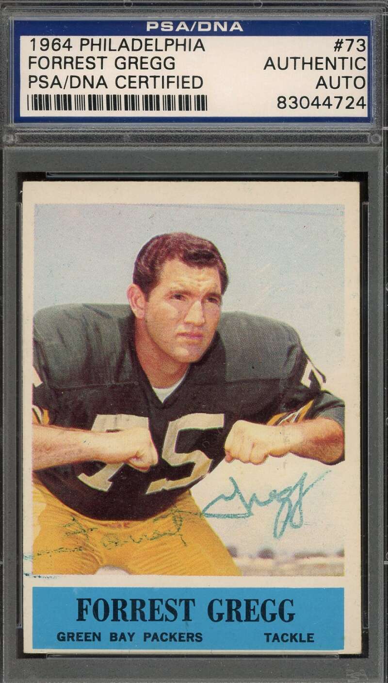 Forrest Gregg PSA DNA Signed 1964 Philadelphia Autograph