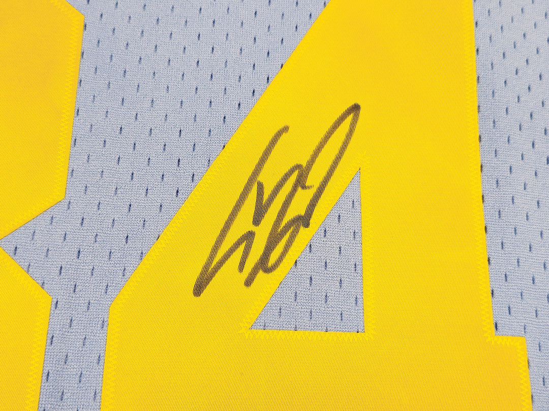 Lakers Shaquille ONeal Auto Baby Blue Mitchell Ness 01-02 HWC Swingman Jersey XL