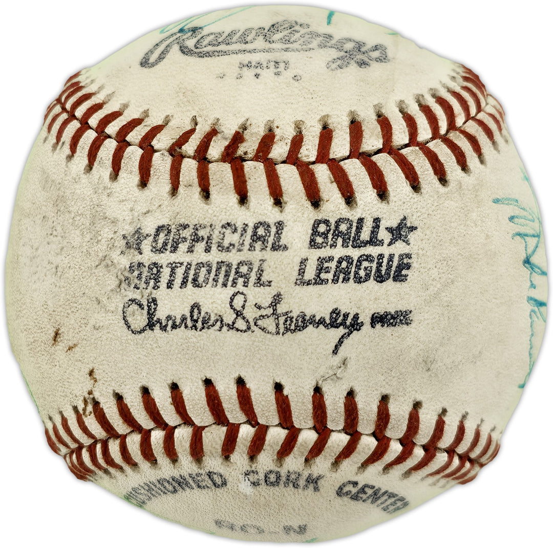 Dave Niehaus & 7 Others Signed Official Feeney NL Baseball Mariners "Oh My"
