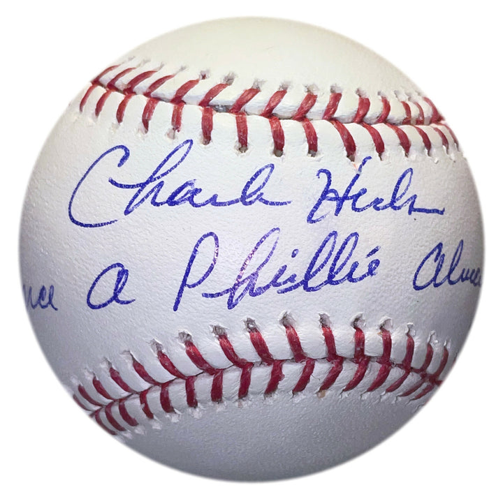 CHARLES HUDSON SIGNED & INSCRIBED -ONCE A PHILLY ALWAYS A PHILLY- STEINER BALL