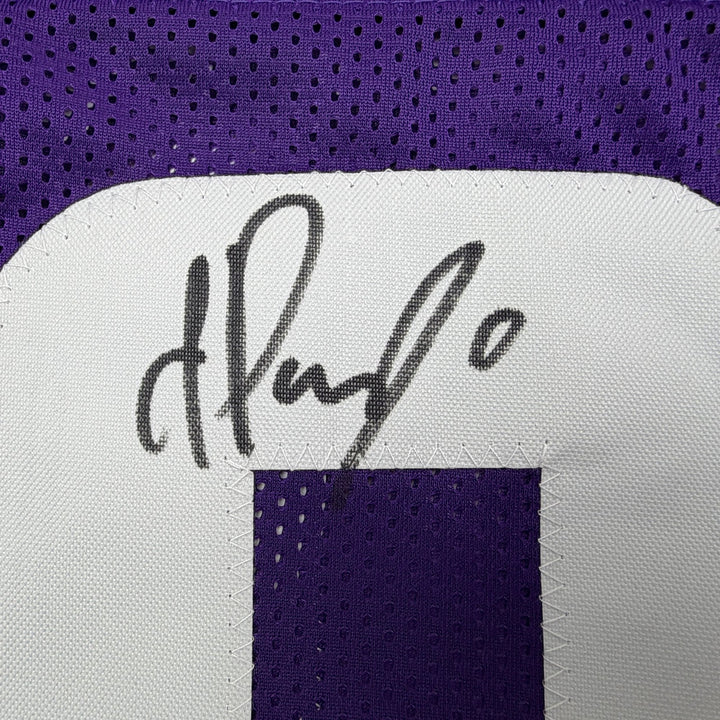 Autographed/Signed Ivan Pace Jr. Minnesota Purple Football Jersey Beckett COA