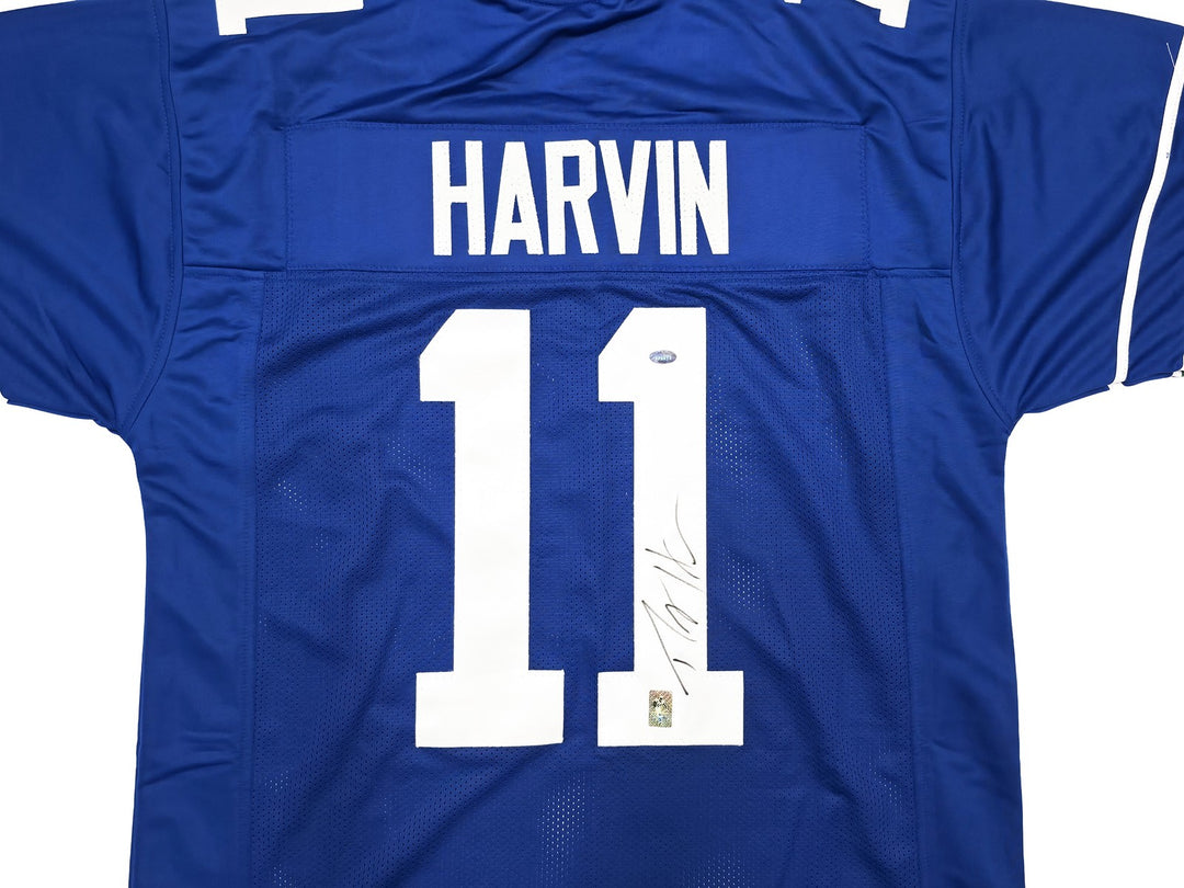 Seattle Seahawks Percy Harvin Autographed Blue Jersey MCS Holo