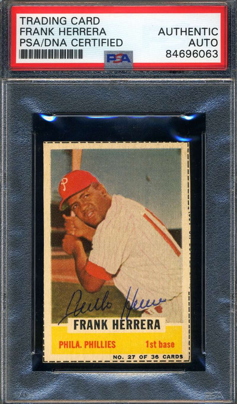 Frank Herrera PSA DNA Signed 1961 Bazooka Autograph