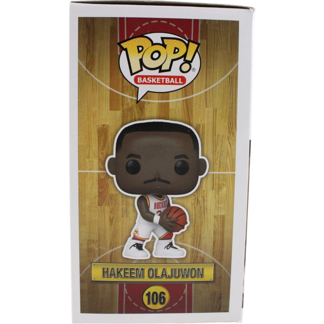 Hakeem Olajuwon Autographed Houtson Rockets Funko Pop! #106 Beckett 50341
