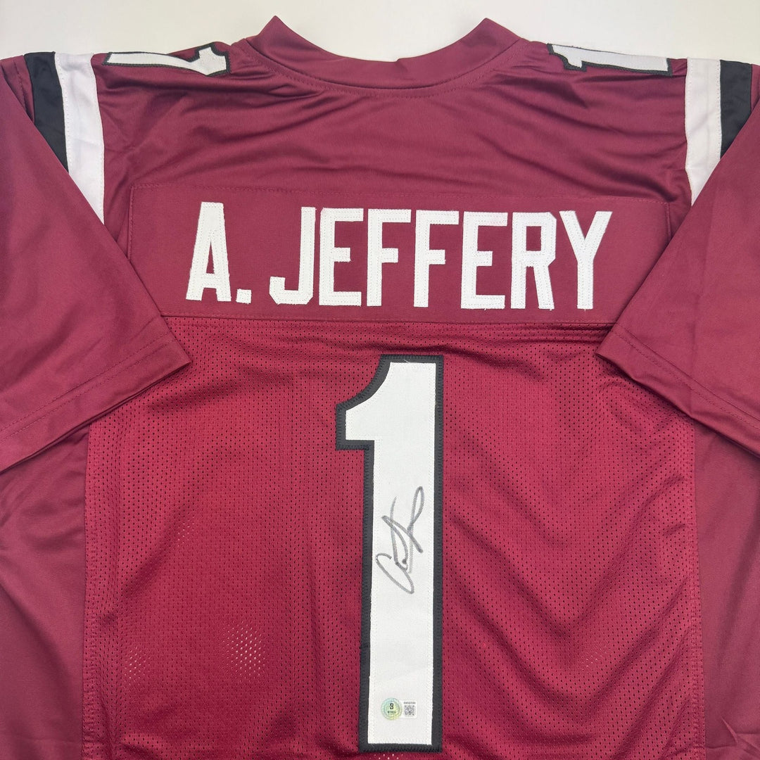Autographed/Signed Alshon Jeffery South Carolina Maroon College Jersey BAS COA
