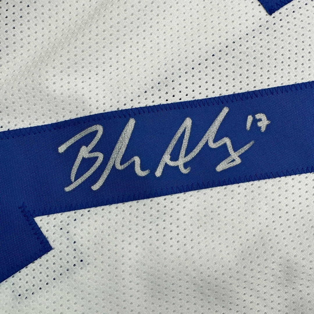 Autographed/Signed Brandon Aubrey Dallas White Jersey Beckett BAS COA