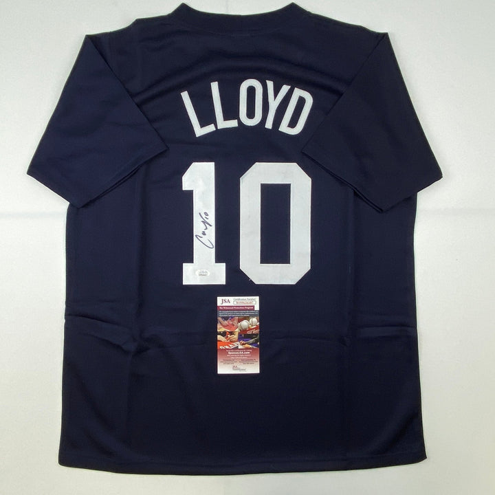Autographed/Signed Carli Lloyd Navy Blue Team USA Jersey JSA COA Auto