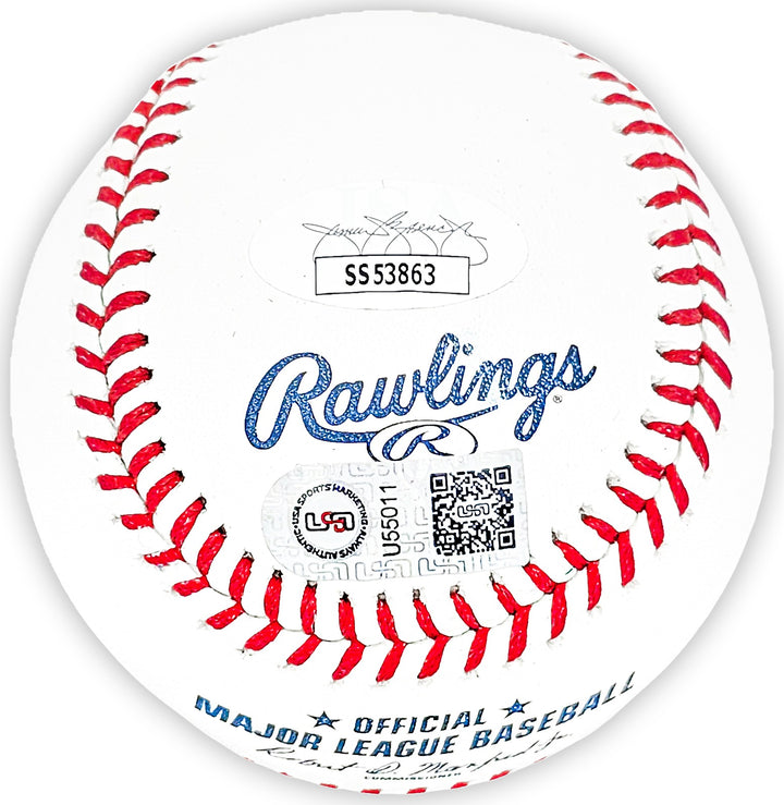 Adrian Beltre Signed Official 3000th Hit Logo MLB Baseball Texas Rangers JSA
