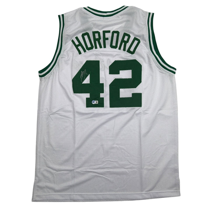 Autographed/Signed Al Horford Boston White Basketball Jersey Beckett BAS COA