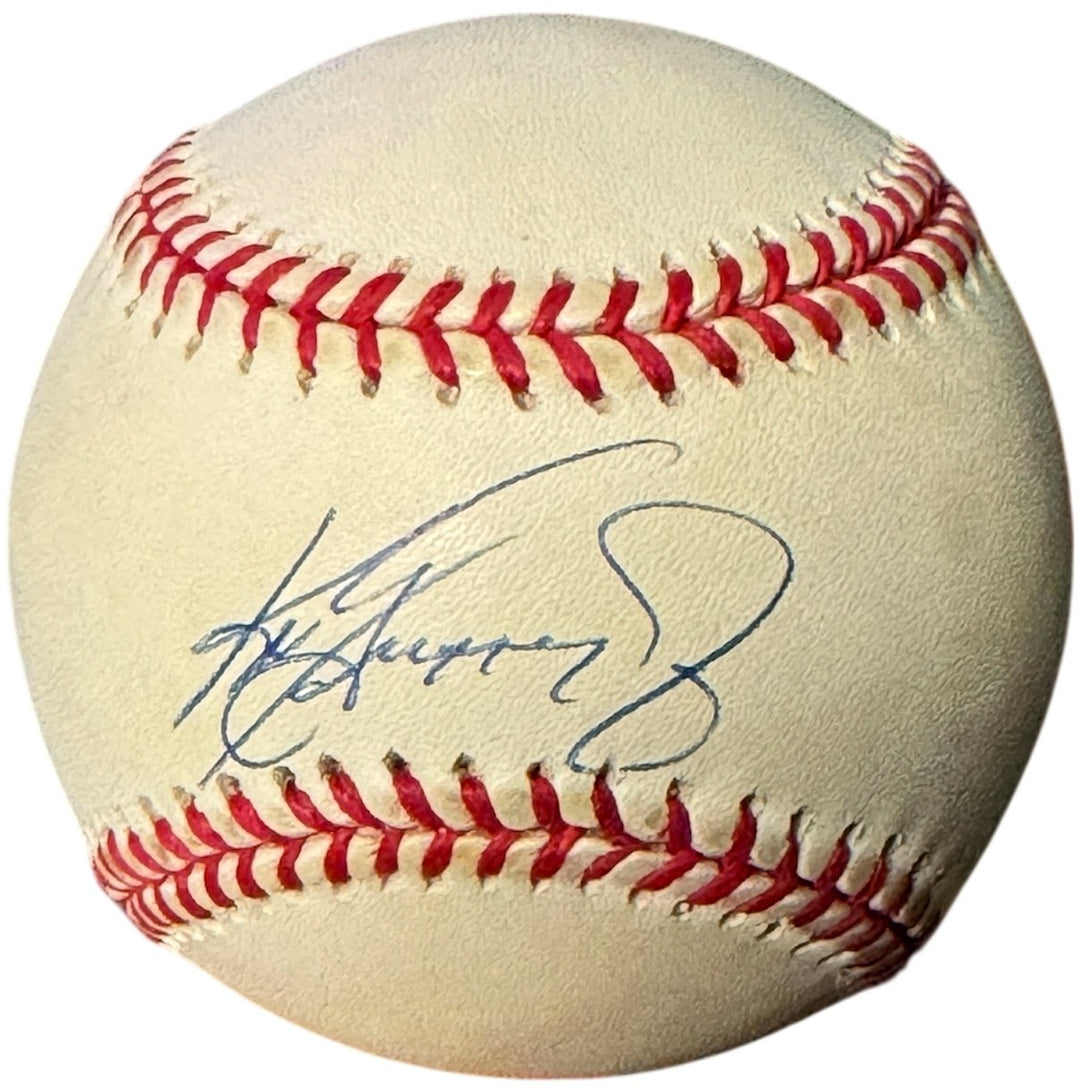 Ken Griffey, Jr. signed OFC Rawlings American League Baseball tone- Beckett Rev