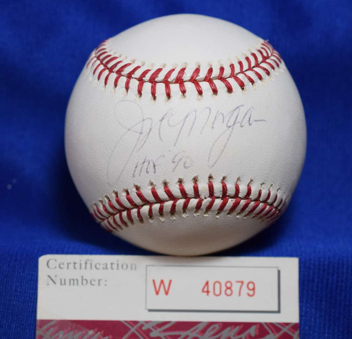 Joe Morgan HOF 90 JSA Coa Autograph Major League OML Signed BasebaLL